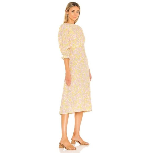 FAITHFULL THE BRAND Dress Clement Midi in Ida Floral Print Small New Womens - Picture 3 of 8